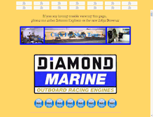 Tablet Screenshot of diamondmarine.com